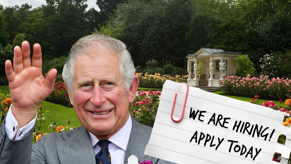 Se lucrează doar 39 de ore pe săptămână! Ce salariu oferă Regele Charles al 3-lea pentru peisagistul Casei Regale!