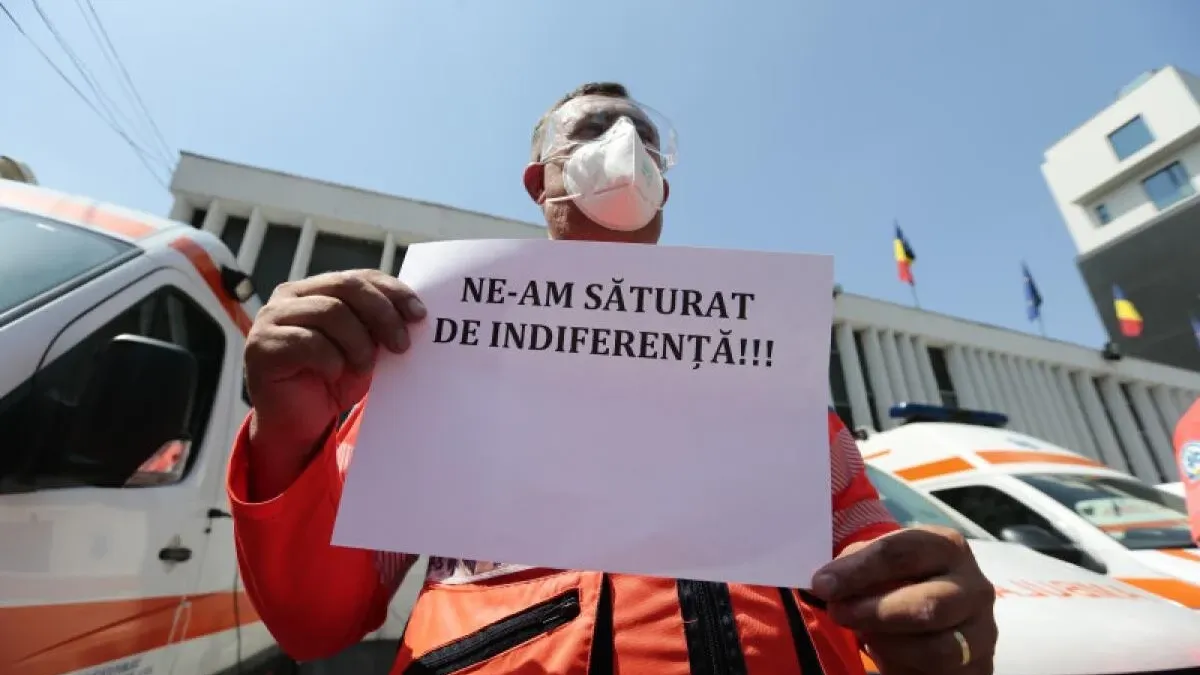 Protest național al Serviciilor Publice de Ambulanță. Peste 1.000 de protestatari sunt așteptați marți Piața Revoluției