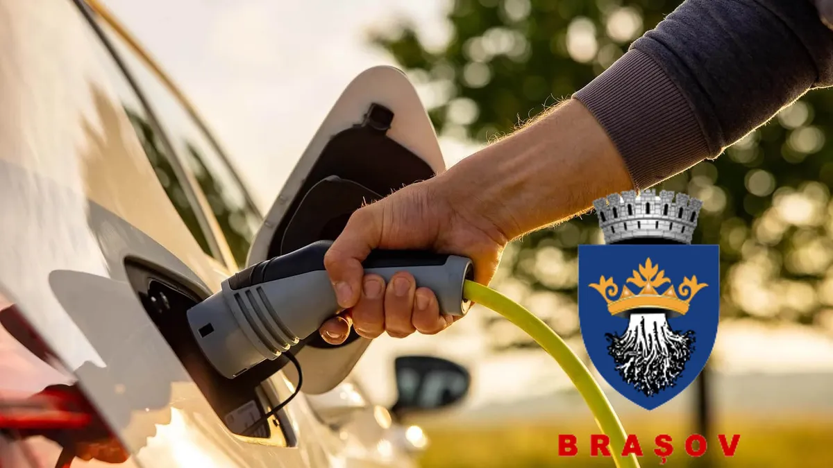 Primăria Brașov investește aproape 380.000 de euro în 15 staţii de încărcare pentru maşini electrice. Vezi unde vor fi instalate