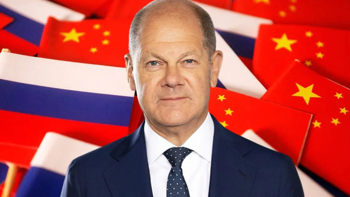 Olaf Scholz avertizează asupra unui nou Război Rece prin împărţirea lumii în blocuri. Acesta crede că Rusia şi China sunt o ameninţare la o lume multipolară