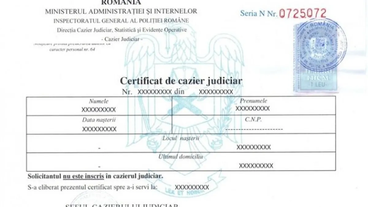 Certificatul de cazier judiciar se va putea elibera acum online în România. Procedurile pe care trebuie să le urmați