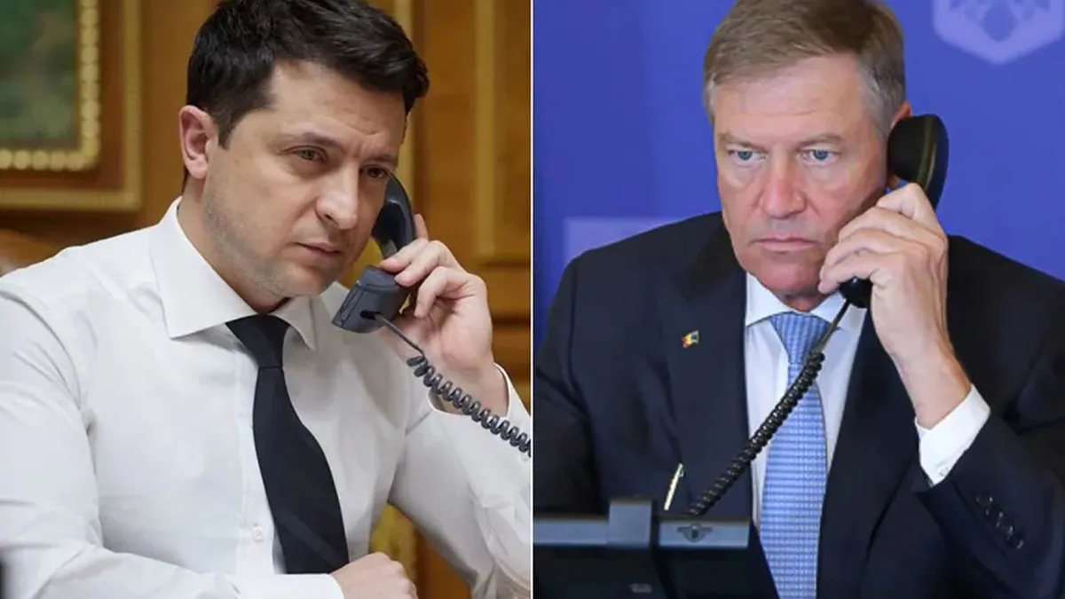 Iohannis a discutat telefonic cu Zelenski despre legea minorităților naționale, adoptată recent de țara vecină. Vezi ce i-a răspuns președintele ucrainean