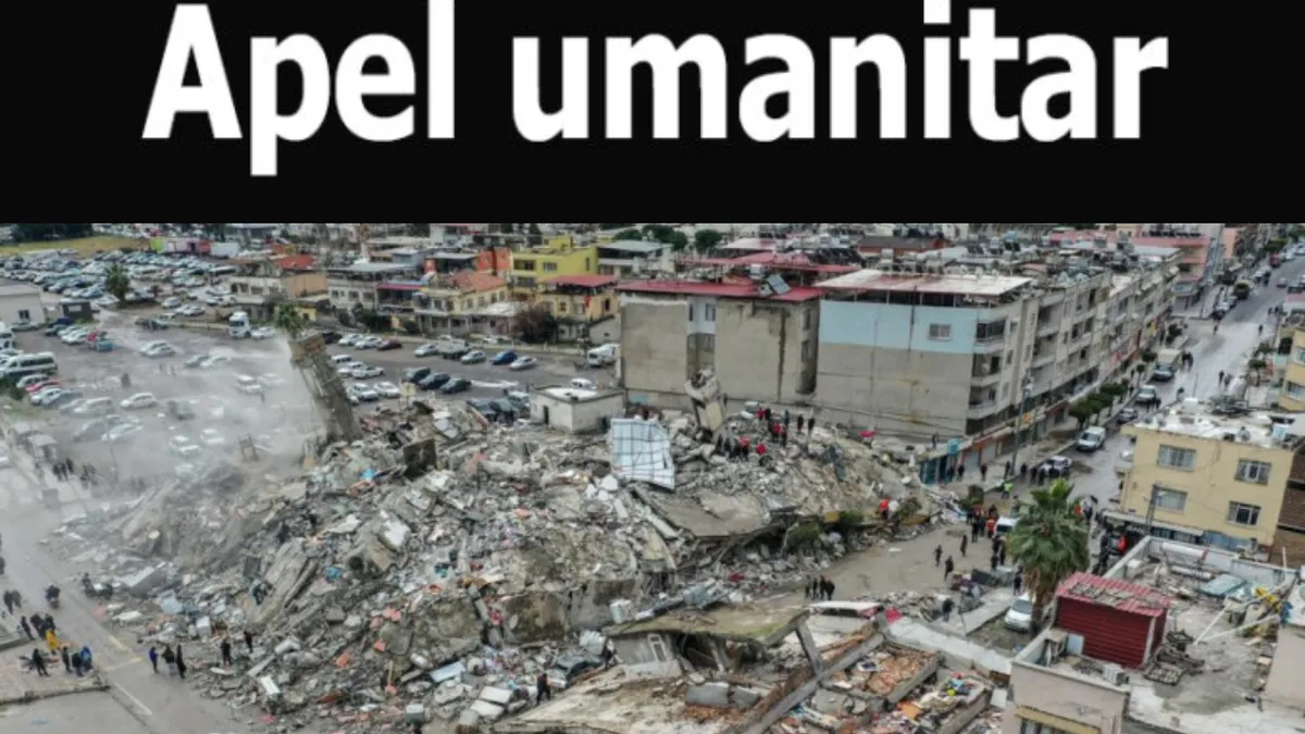 Se strâng donații pentru Turcia. Lista centrelor din România unde se pot trimite ajutoare de orice fel