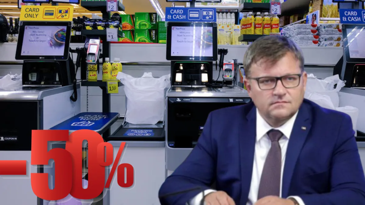 Prețuri mai mici pentru români! Magazinele care renunță la casieri trebuie să ieftinească produsele. Marius Budăi: „Atunci cand mergem singuri facem treaba unui casier”