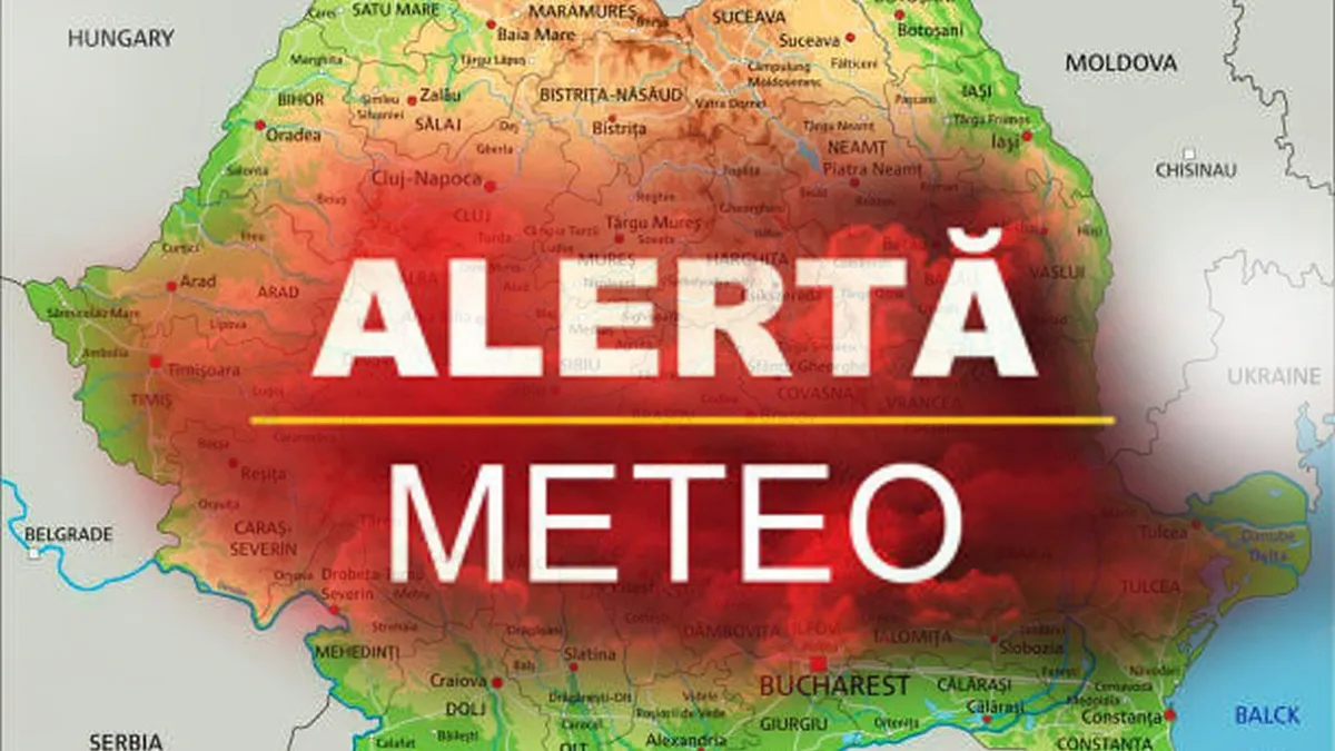 ALERTĂ METEO. Ploi și vijelii în mai multe regiuni ale ţării. Cantităţile de apă vor depăşi 30 de litri pe metru pătrat