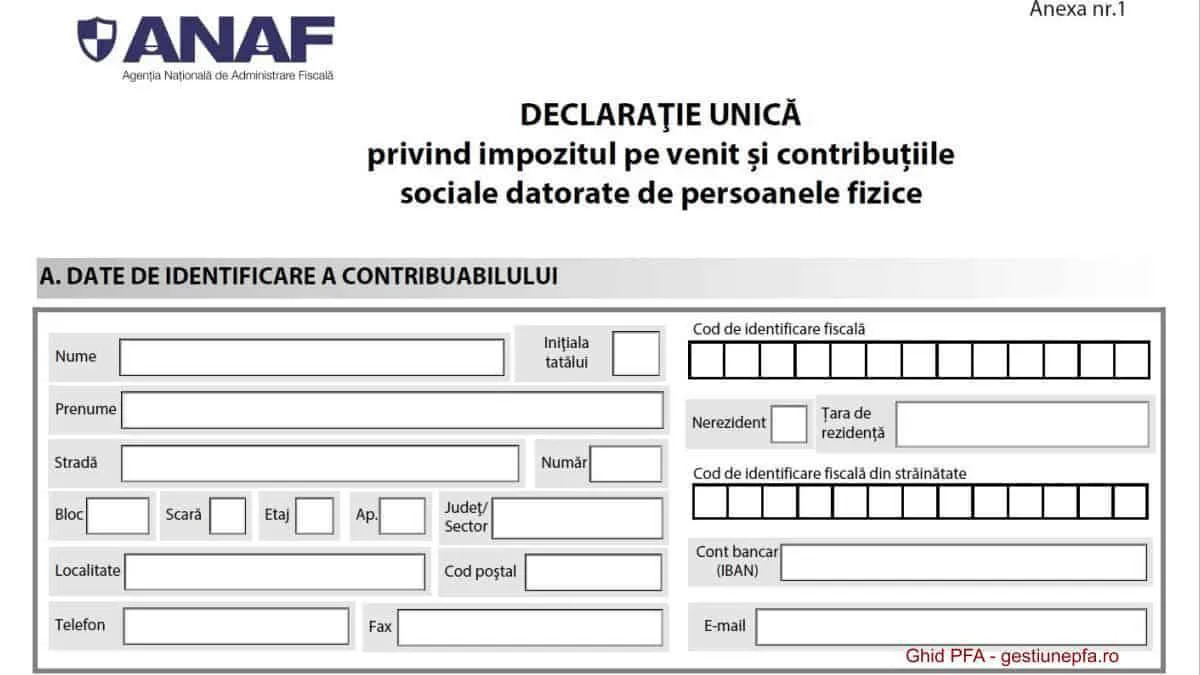 Declarația Unică ANAF 2023. A fost anunțat termenul limită pentru depunerea documentului