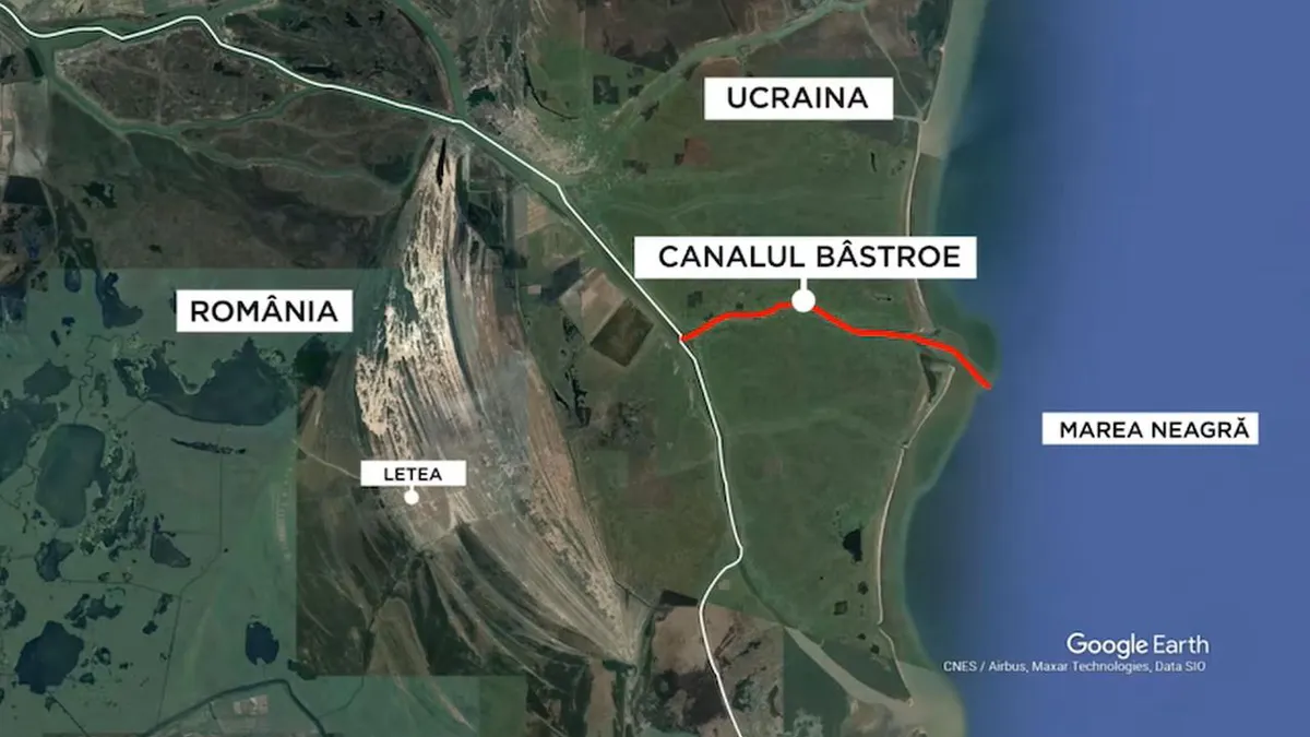 Raport ONU: Măsurătorile din 2005 arată că încă de atunci erau înregistrate adâncimi de 14 metri pe Canalul Bâstroe