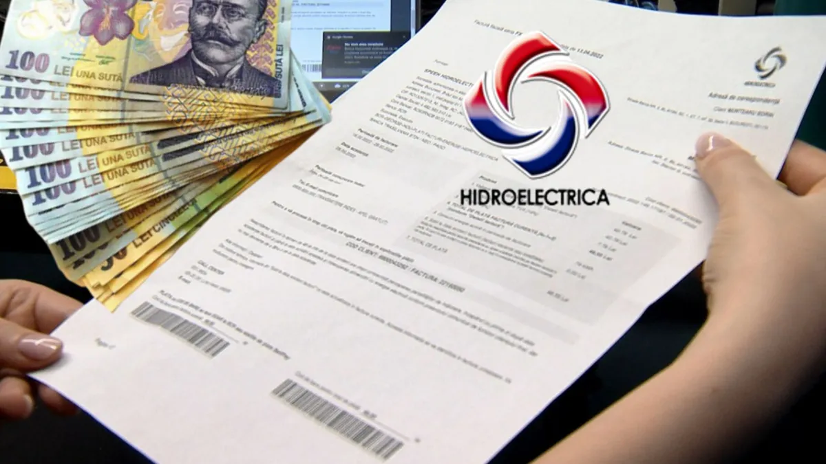 Hidroelectrica, noi informații! Clienții se vor trezi cu două facturi în mai puțin de două săptămâni. Când vor primi următoarea factură la curent