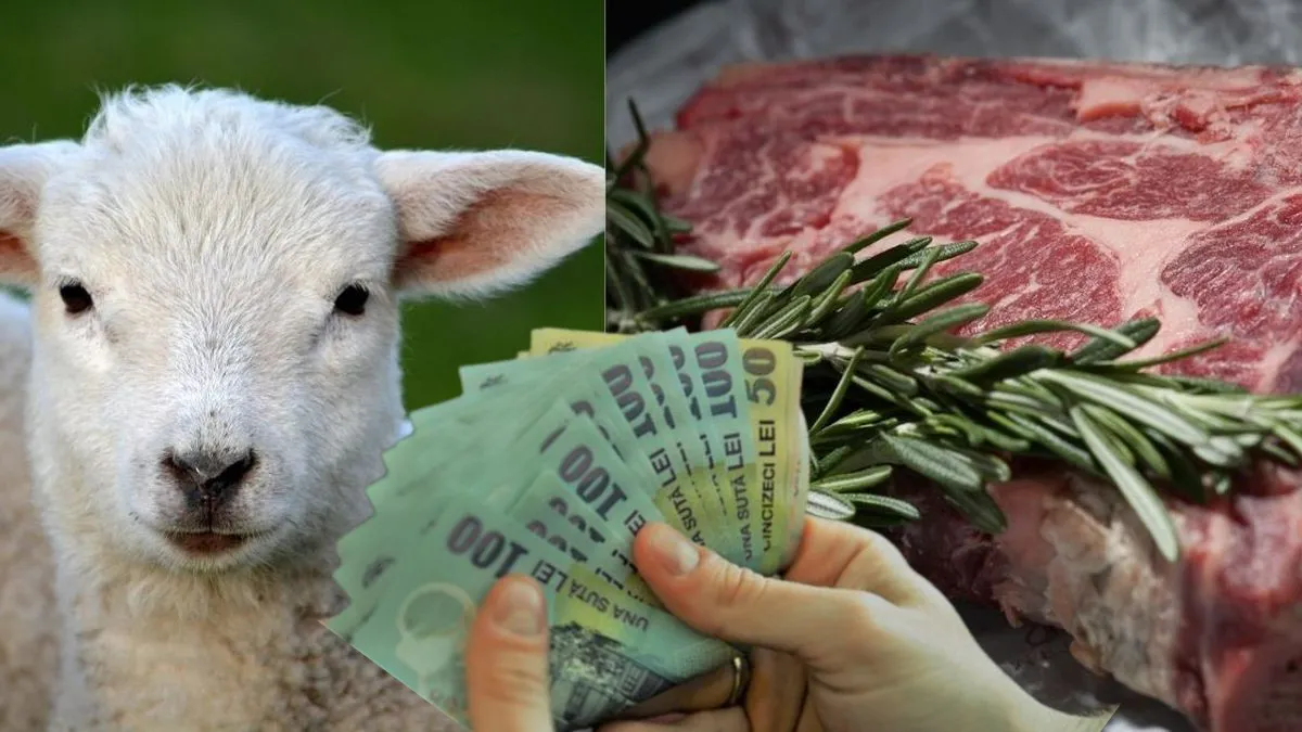 Cât a ajuns să coste carnea de miel cu puțin timp înainte de Paște. Românii se tem că nu vor avea bani pentru cumpărături