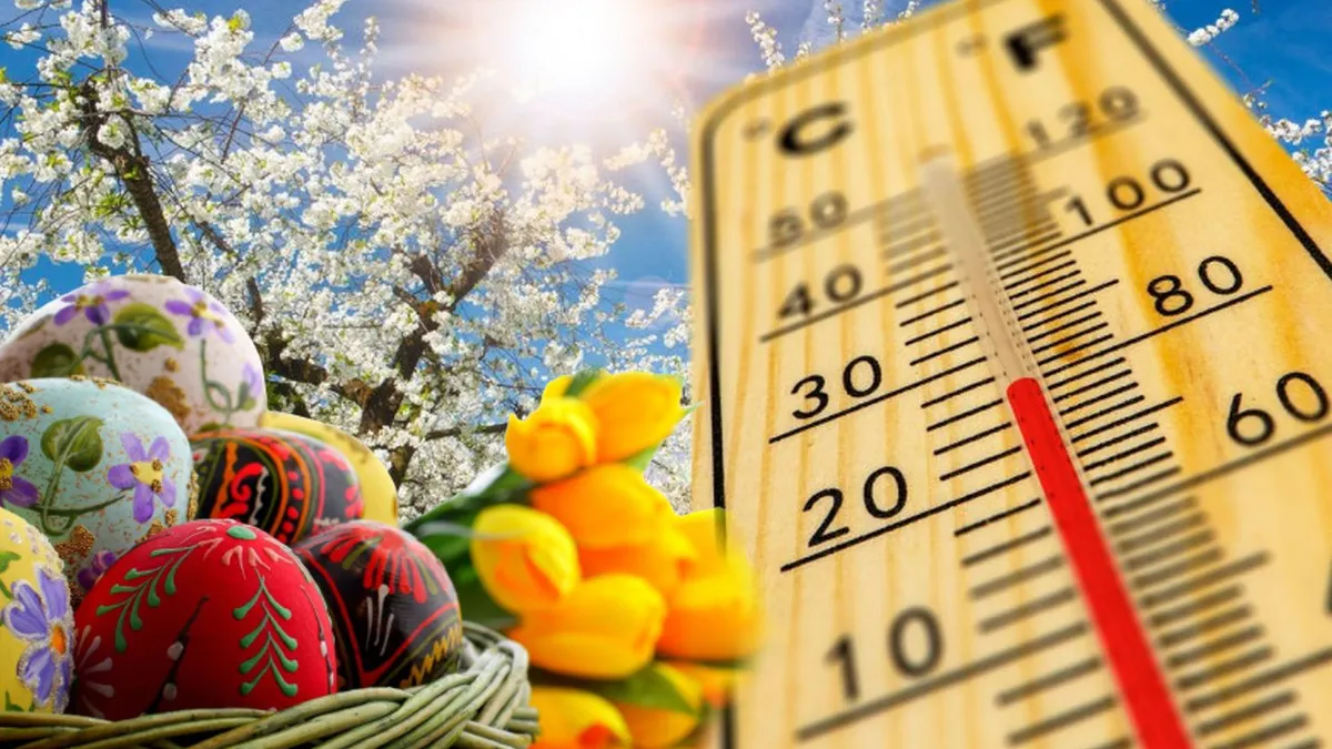 Meteo Paște 2023. ANM anunță cum va fi vremea până pe 16 aprilie. De ce temperaturi ne vom bucura de Înviere