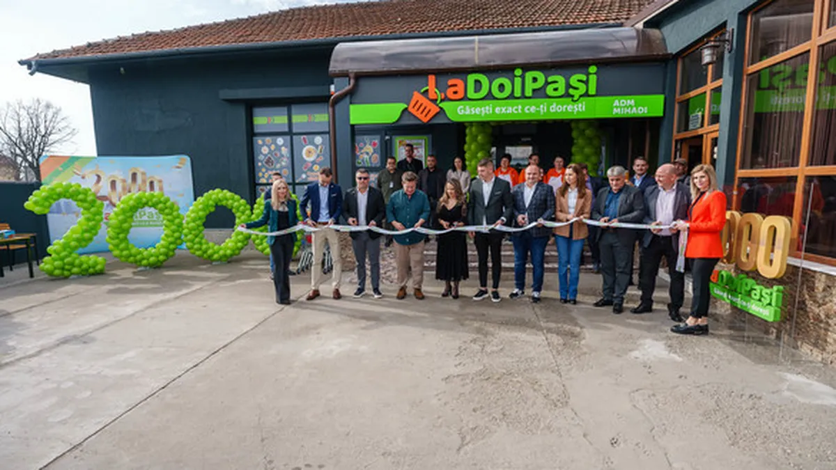 LaDoiPași ajunge la magazinul cu numărul 2.000 în România. Unde a fost deschis magazinul