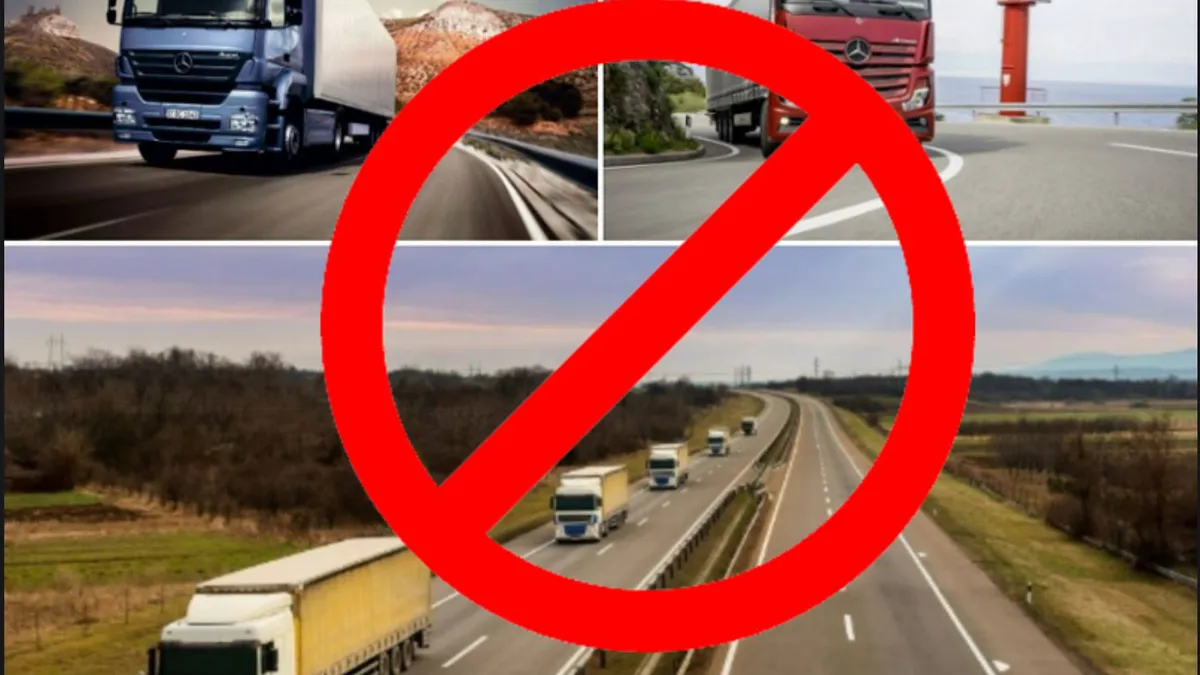 Restricții de Paște pentru TIR-uri. CNAIR a făcut anunțul