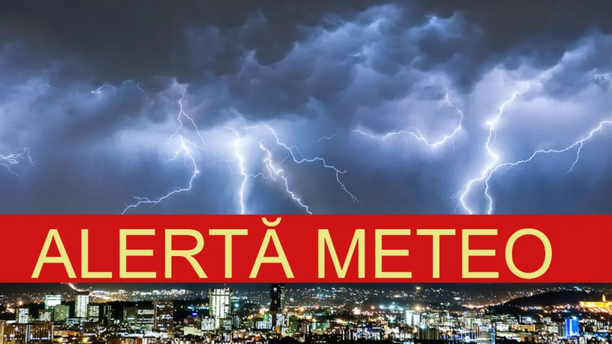 Cod portocaliu de vreme severă în România. 14 județe sunt sub avertizare meteo