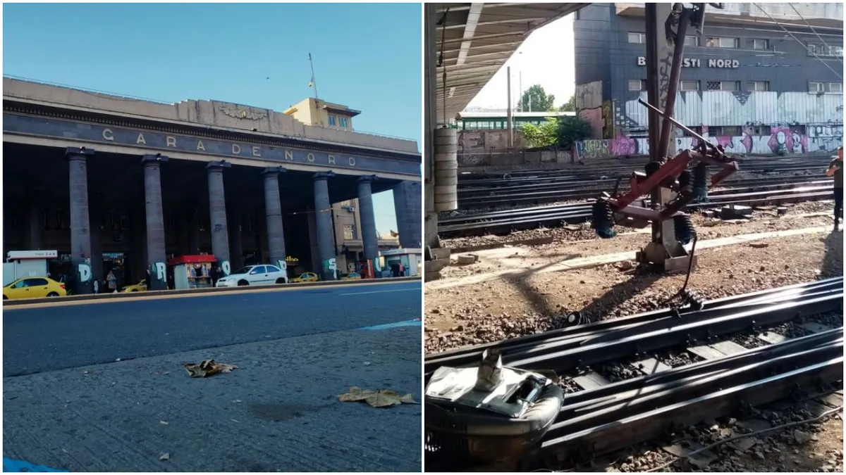 Traficul feroviar este închis în Gara de Nord. Totul se întâmplă din cauza unui deranjament la linia de contact