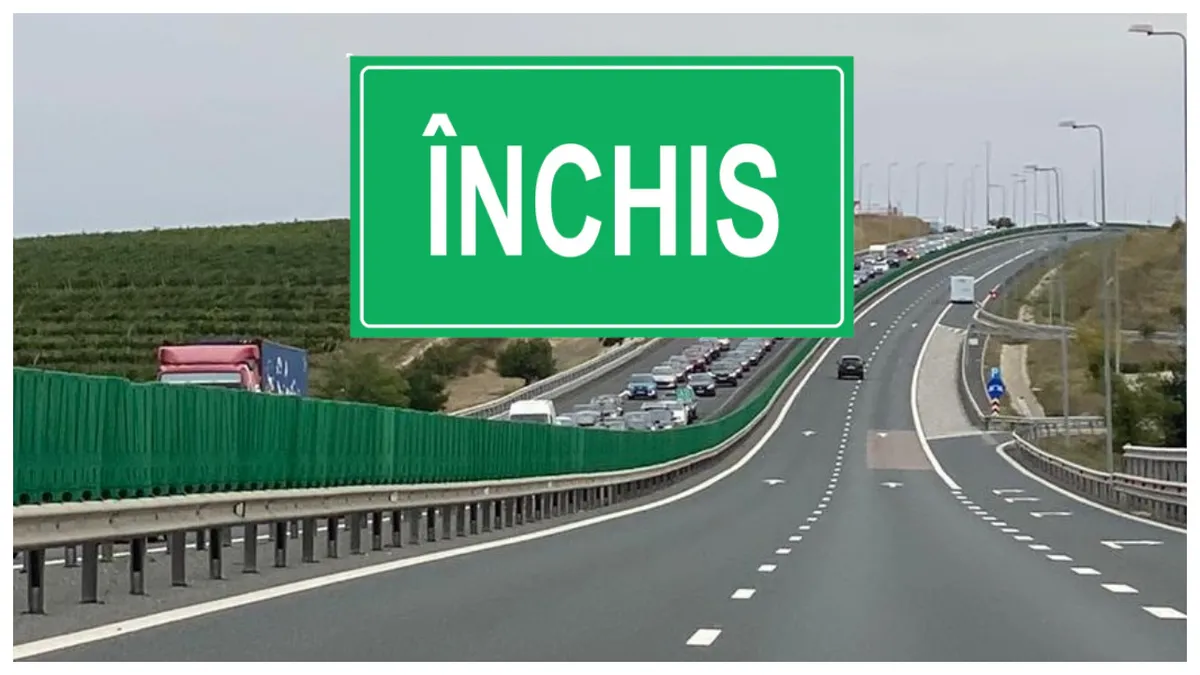 Mare atenție, șoferi! Circulația pe pe 4 km din Autostrada Soarelui se închide temporar