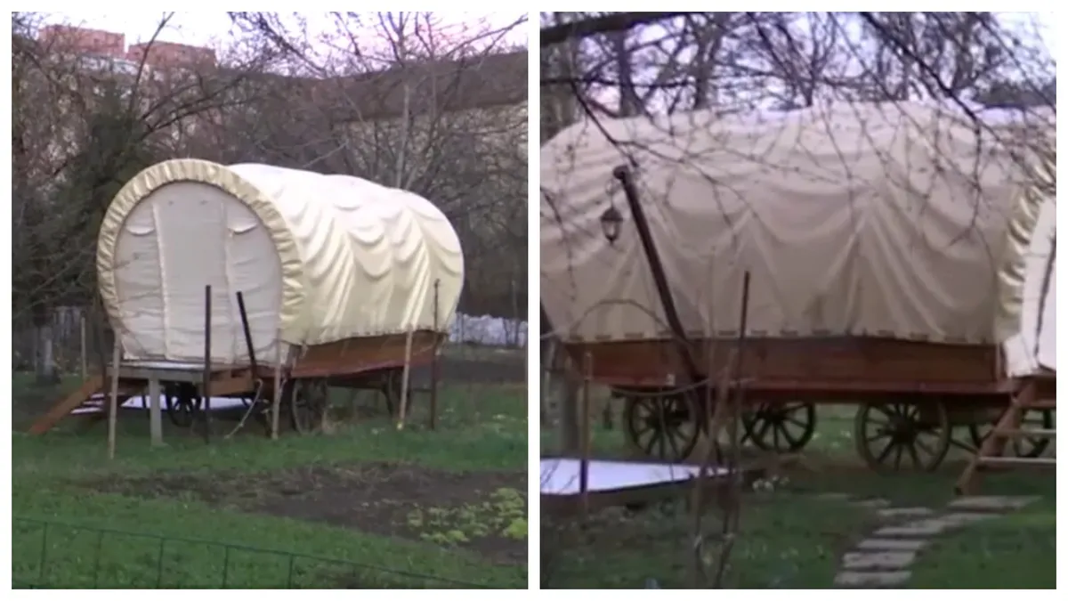 Câți bani ar trebui să scoți din buzunar ca să dormi o noapte într-o căruță, în Brașov