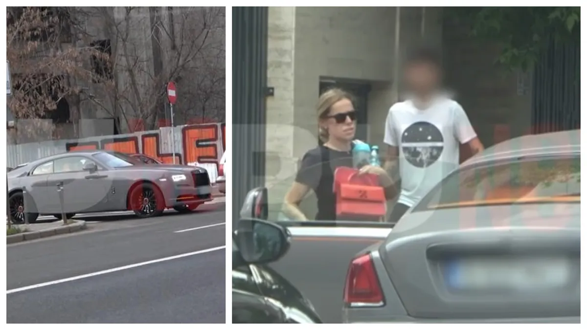 Cine e cea mai bogată soție de fotbalist din România. A fost surprinsă la volanul unui bolid de 300 de mii de euro în centrul Capitalei