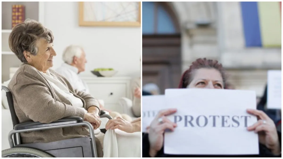 Românii au protestat în fața unui azil închis în București. Aparținătorii se revoltă: „Închiderea centrului reprezintă un abuz”