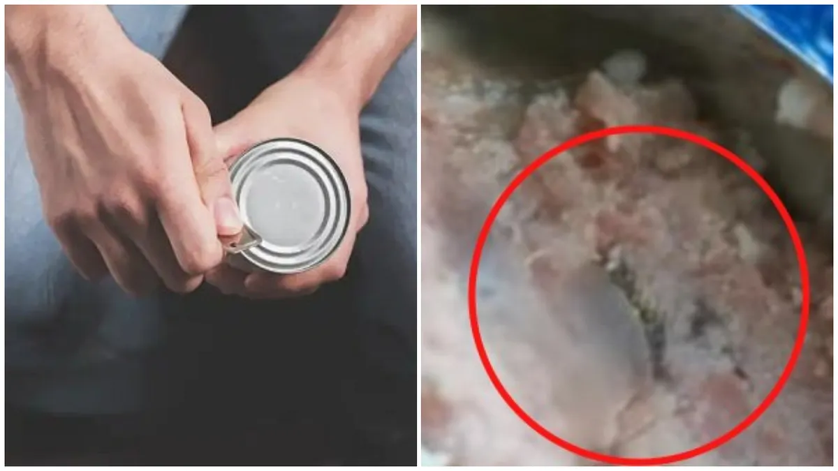 Descoperirea șocantă făcută de un român, după ce a deschis o conservă cu carne de vită. „Erau gene și sprâncene în conservă”