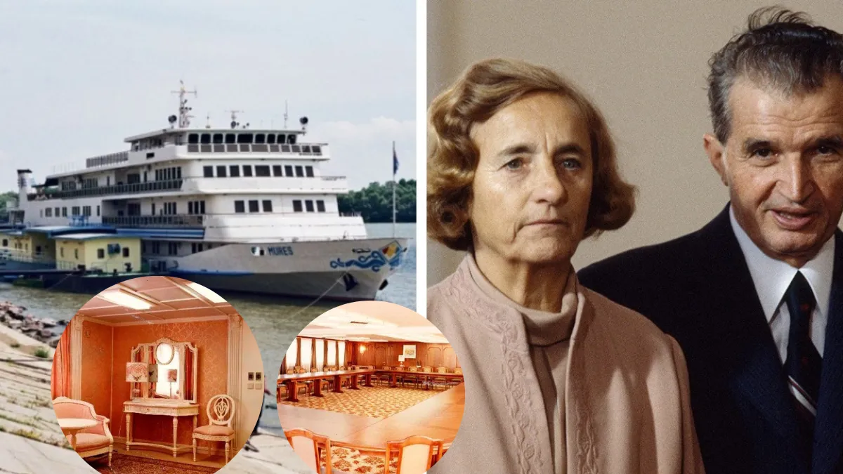 Nava de lux a lui Ceaușescu poate fi închiriată! Dictatorii au folosit vaporul o singură dată. Tarifele ajung la câteva mii de euro