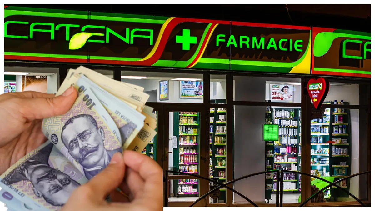 Cât câștigă un angajat de la farmaciile Catena din București. E peste salariul mediu din România
