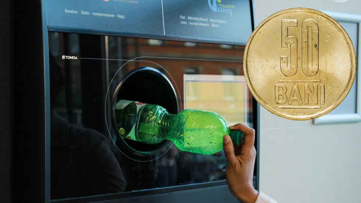 Cum se folosesc automatele de preluare a ambalajelor de băuturi. Românii își primesc garanția de 50 de bani înapoi