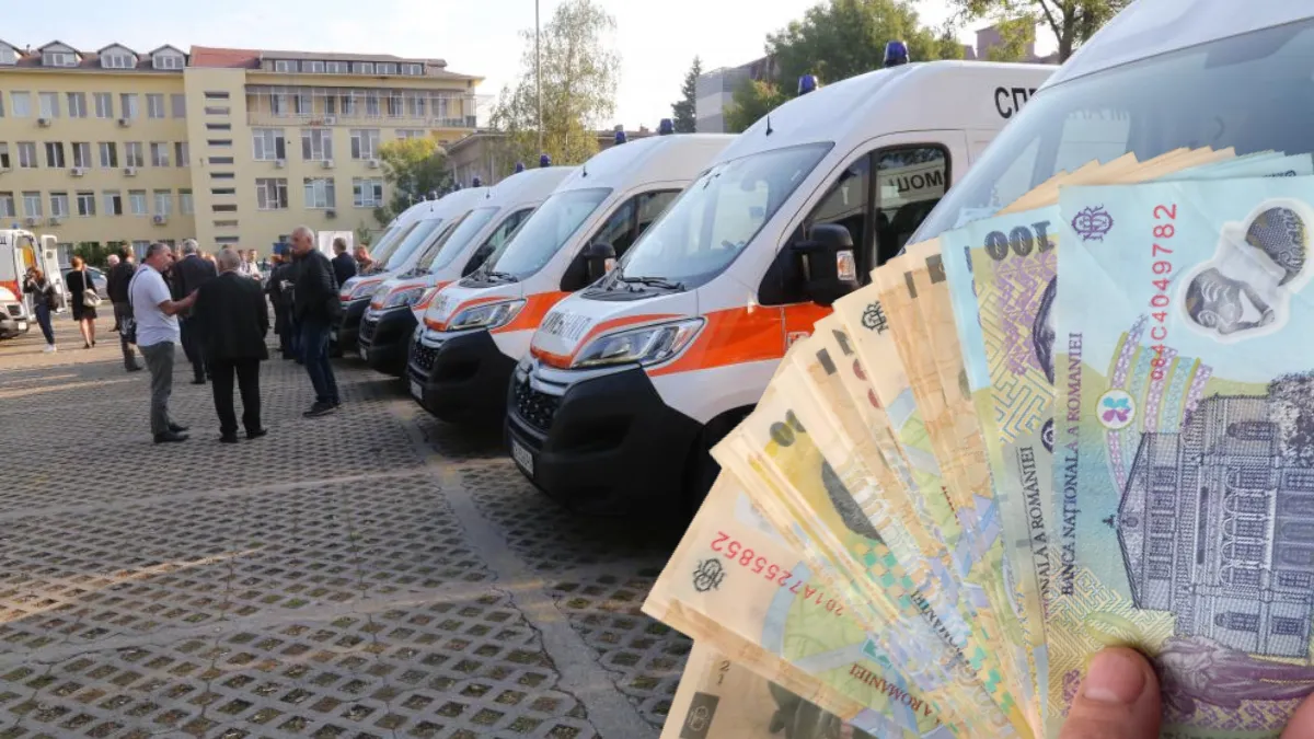 120 de ambulanțe noi sunt pregătite să salveze cât mai mulți pacienți. Investiția se ridică la circa 6 milioane euro