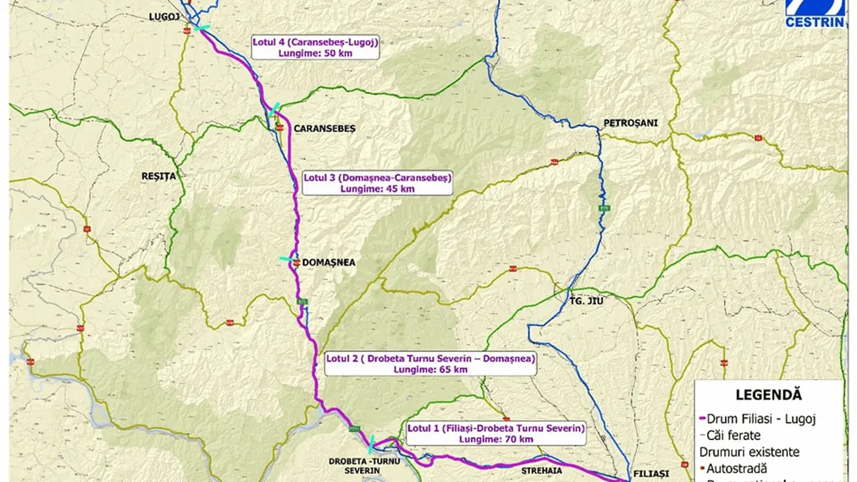 Lotul 3 al drumului de mare viteză Filiaşi-Lugoj a primit undă verde. CNAIR a semnat contractul astăzi