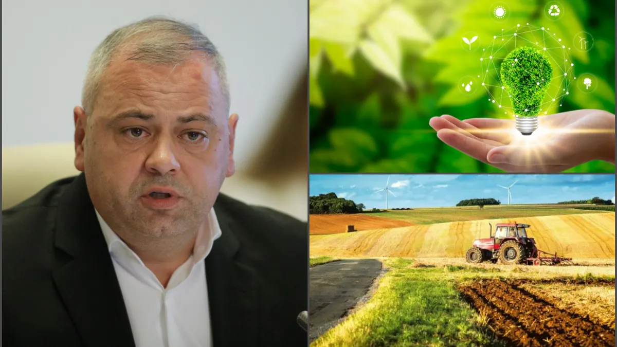 Care este schemă de ajutor de stat pentru investiții în energie verde în agricultură? Ministrul Agriculturii: „Din 5 noiembrie 2023, fermierii și procesatorii pot depune proiecte pentru realizarea capacităților noi de producere energie electrică din surse solare sau eoliene”