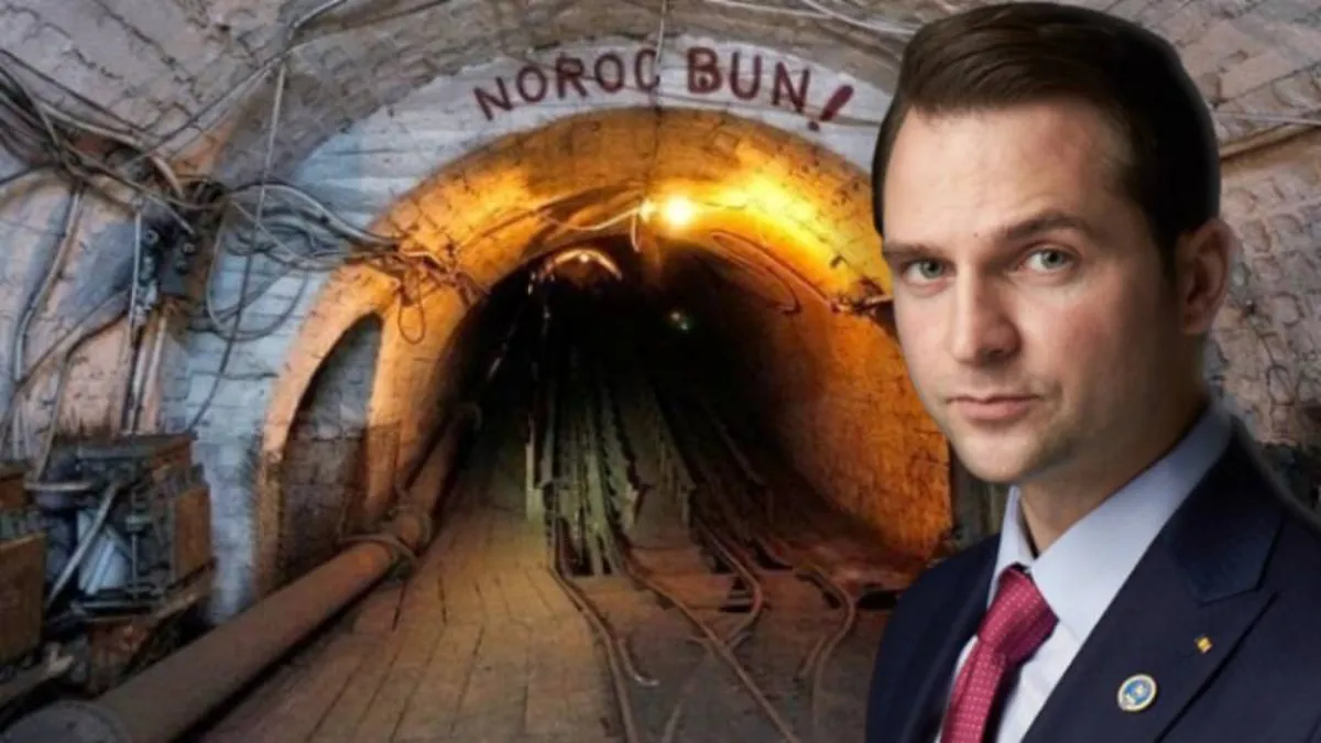 Mina Livezeni l-a captat pe Sebastian Burduja! Acesta participat la extracția a cinci tone de cărbune!
