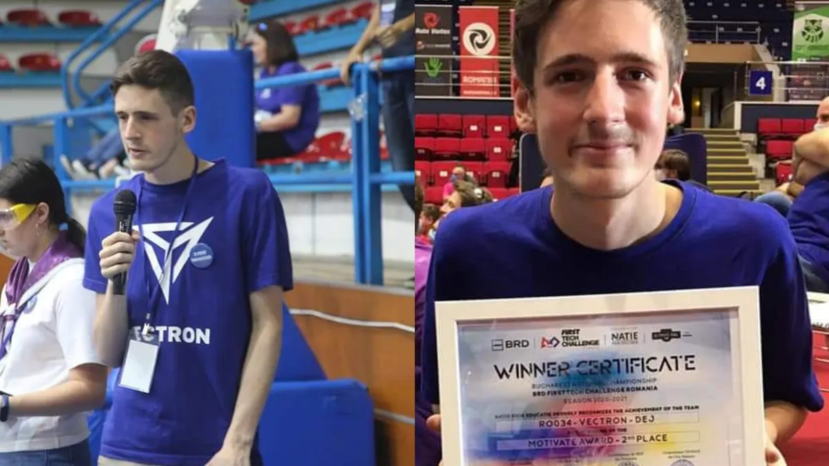 Răzvan Muncelean, tânăr laureat la Campionatul Mondial de Robotică, a ales să îşi continue studiile în România: Am reuşit să ducem România la cele mai înalte culmi