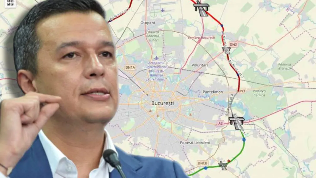 Ministrul Transporturilor, Sorin Grindeanu, anunță deschiderea Autostrăzii A0! Lotul 2 este aproape finalizat: „Suntem la 95% progres.”
