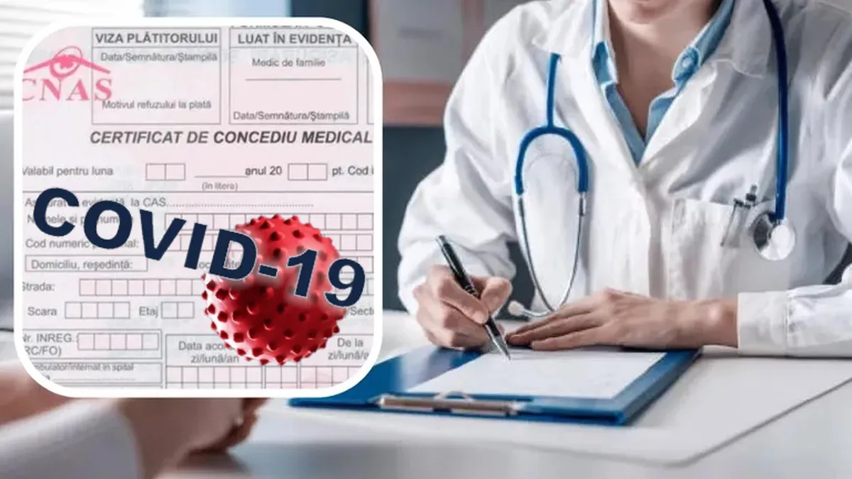 Concediul medical pentru COVID-19 va fi plătit 75%, ca o boală obișnuită. Se schimbă procedura și în ceea ce privește testările pentru boală
