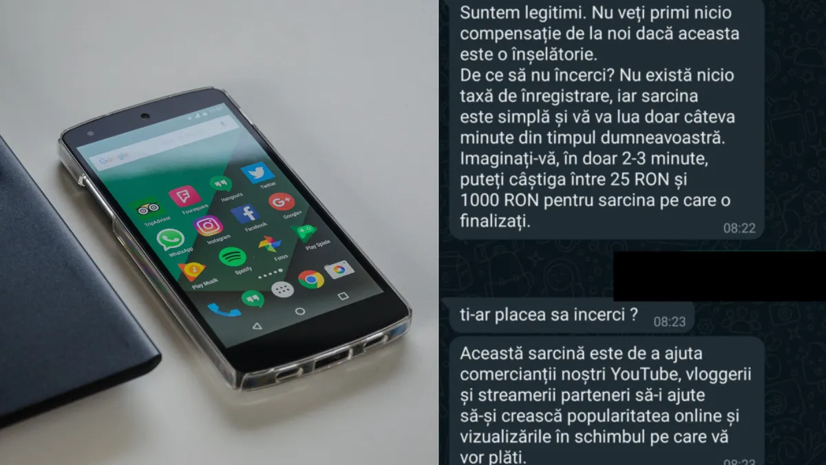 Atenție la aceste mesaje spam primite pe WhatsApp! Utilizatorii care primesc oferte de joburi false