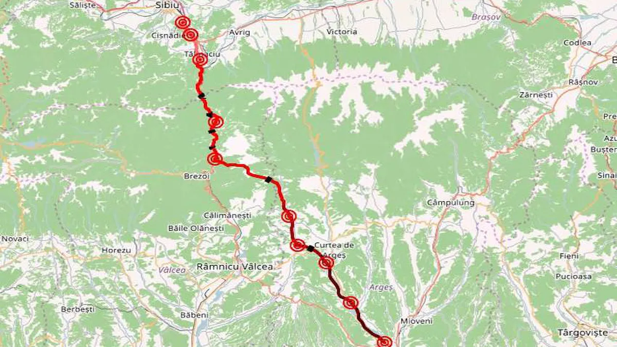Lucrările pentru Lotul 2 al Autostrăzii A1 Sibiu - Pitești încep în primăvară. Finalizarea loturilor de munte este estimată în 2028 - 2029!
