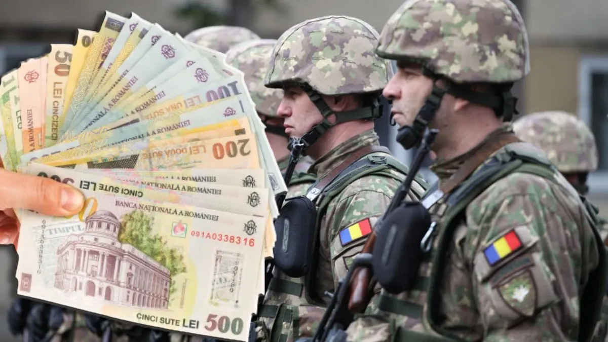 Românii care vor primi de la Armată 14.000 de lei. Condițiile de îndeplinit
