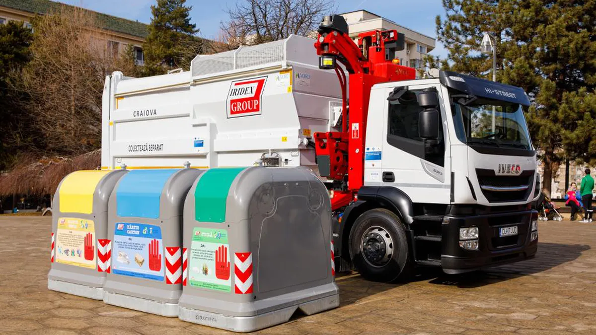 COMUNICAT DE PRESĂ. IRIDEX Group are în plan investiții majore în proiecte de colectare separată și valorificare a deșeurilor, în orașe din sudul țării si nu numai