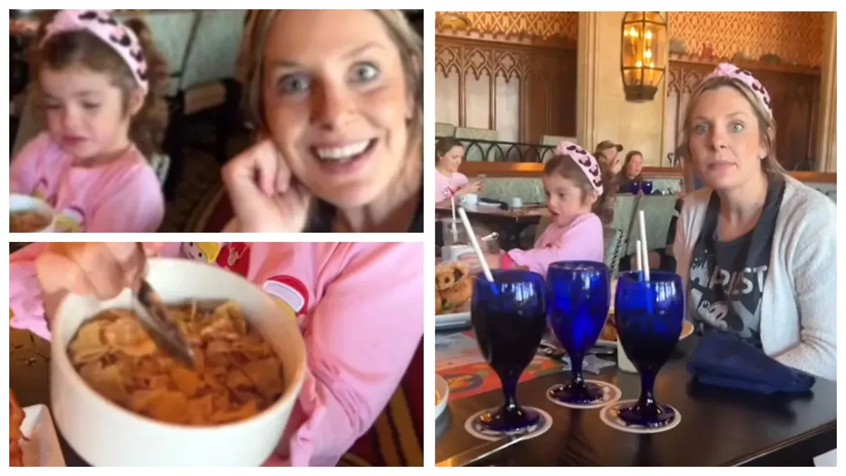 O porție de lapte cu cereale a lăsat-o fără bani în portofel! Suma incredibilă pe care a plătit-o o femeie la Disney