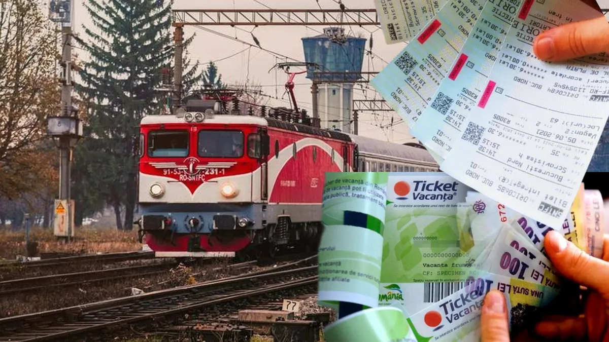Bani sau vouchere de alimente în schimbul tichetelor CFR. Ce prevede noul proiect de lege