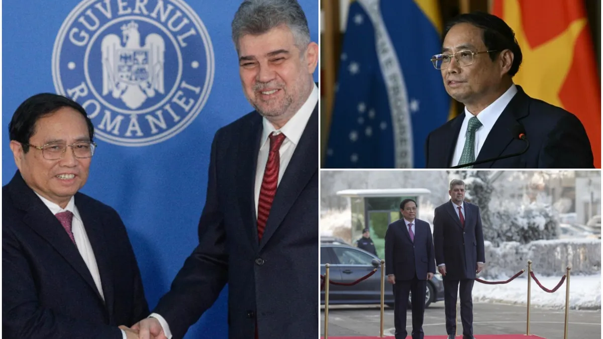 Mișcare economică de proporții! România, în negocieri pentru a intra pe piața farmaceutică asiatică. Premierul Vietnamului se află la București