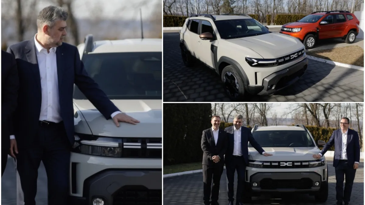 Guvernul va folosi doar mașini produse în România. Anunțul lui Marcel Ciolacu după vizita la uzina Dacia de la Pitești