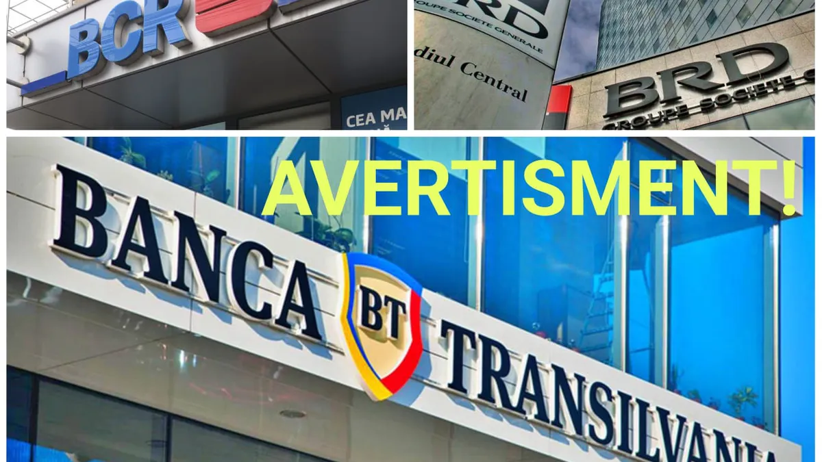 Avertisment pentru clienții BRD, BCR și Banca Transilvania. „ Vă veți trezi fără bani în cont”