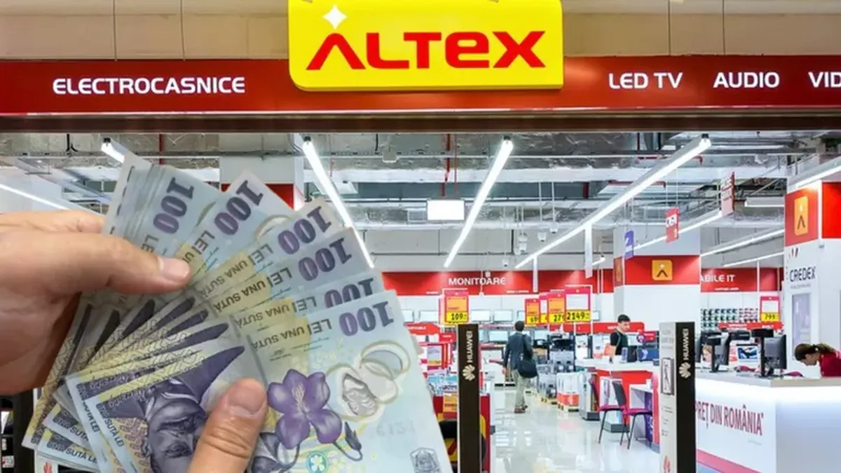 Altex face angajări în peste 40 de orașe. Pe lângă salariul atractiv, se acordă tichete de masă, tichete de sărbători, bonusuri lunare și decontarea transportului