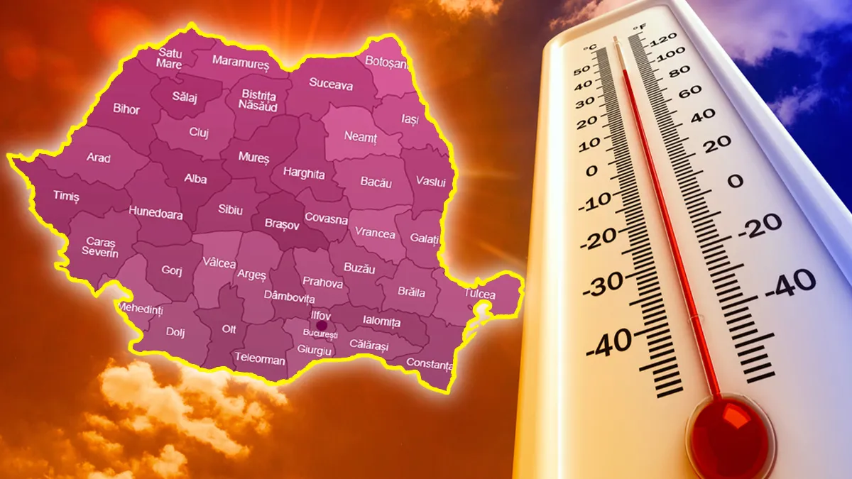România sub cod roșu de caniculă. Temperaturi de peste 40°C până duminică