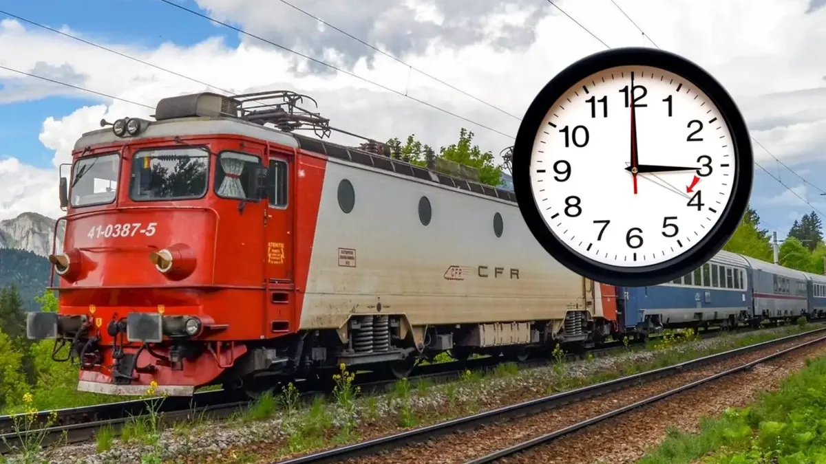 CFR anulează mai multe călătorii din cauza trecerii la ora de vară. Care este noul program
