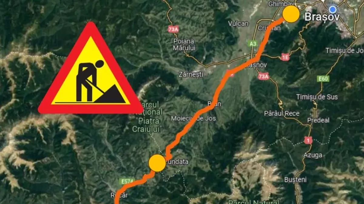 Încep lucrările de modernizare pe DN 73 Piteşti - Braşov între Fundata şi Cristian. Viarom, semnatar al contractului