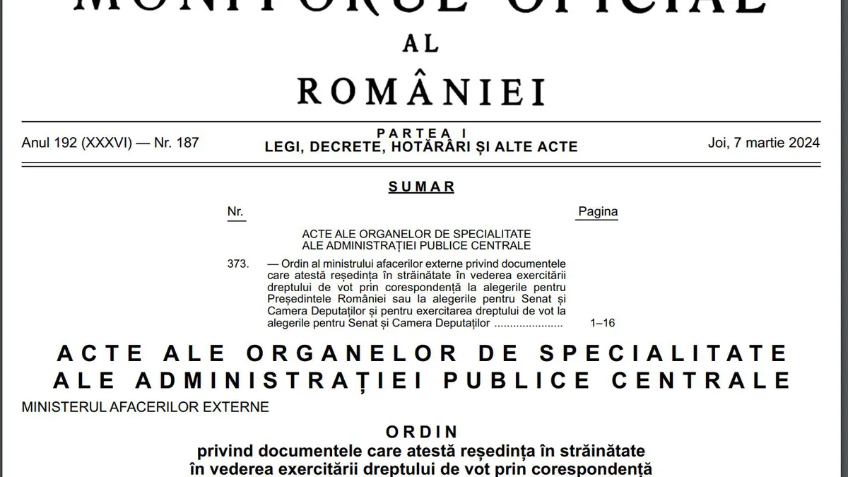 Ești plecat anul acesta în altă țară, dar vrei să votezi? MAE anunță documentele necesare anunțate de MAE pentru alegerile 2024