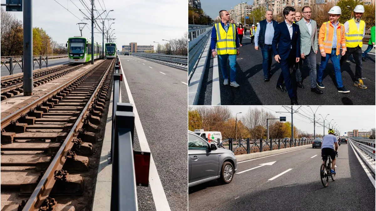 Podul Grant din București se redeschide, după o investiție de 54 de milioane de lei. Urmează lucrări de reabilitare la pasajele Lujerului și Obor