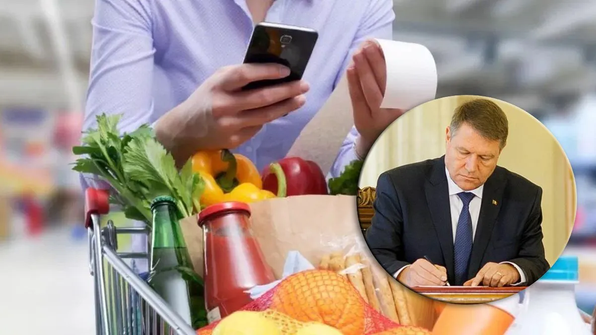 Lista cu alimentele care vor avea prețuri plafonate până la finalul anului 2024. Klaus Iohannis a promulgat legea