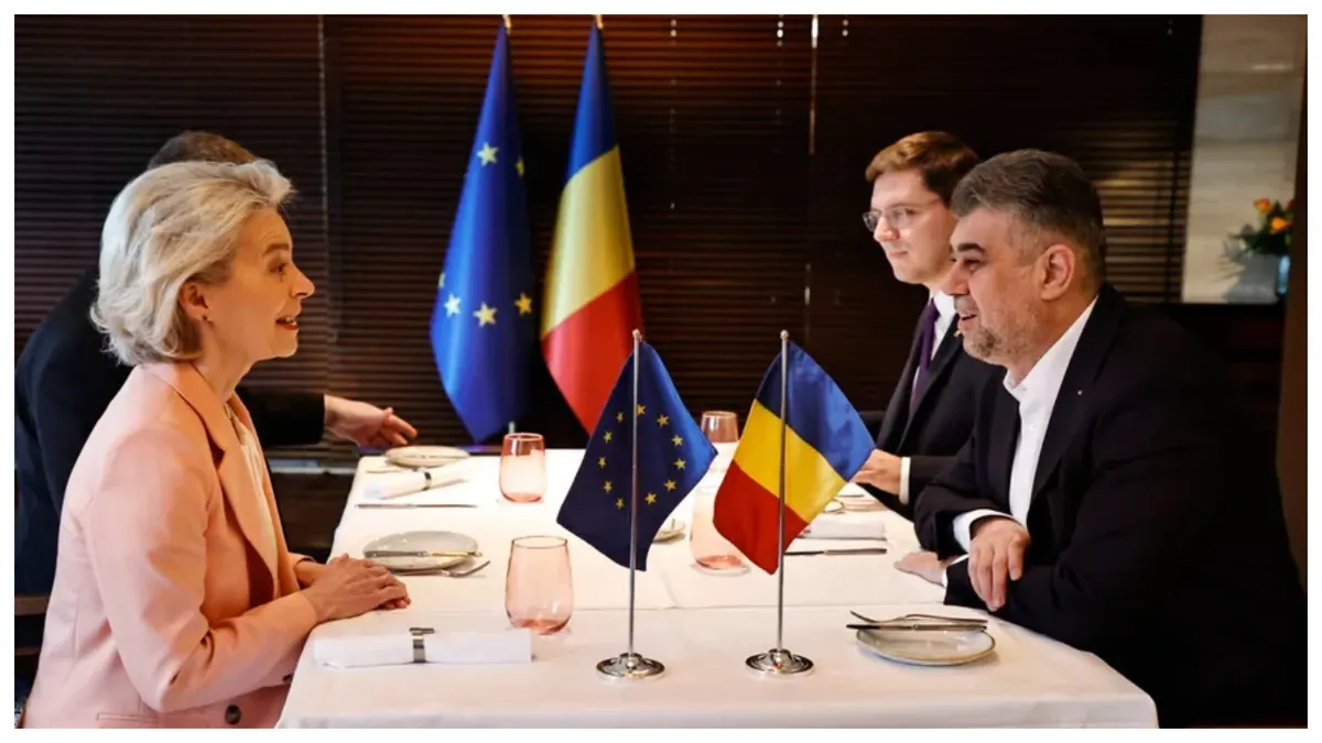 Marcel Ciolacu, întâlnire de gradul zero cu Ursula von der Leyen la București! Ce au discutat cei doi lideri